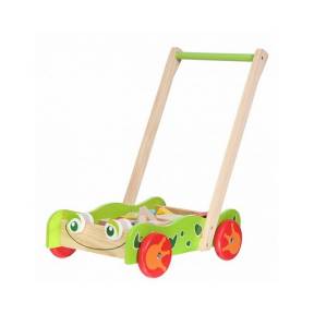 Antemergator din lemn + 40 de cuburi Ecotoys 2110