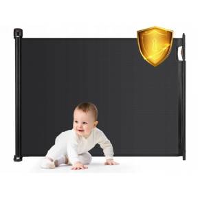 Bariera de protectie pentru scari, usi, 50-140 cm,  Ricokids 7450 - Negru