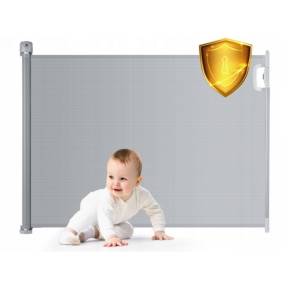Bariera de protectie pentru scari, usi, 50-140 cm,  Ricokids 7451 - Gri