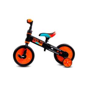 Bicicleta cu sau fara pedale si roti ajutatoare Sun Baby Molto 014 Orange