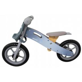 Bicicleta fara pedale din lemn cu roti din spuma EVA R10 R-Sport - Gri - Resigilat