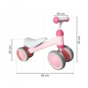 Bicicleta fara pedale Ecotoys JM-118 - Roz