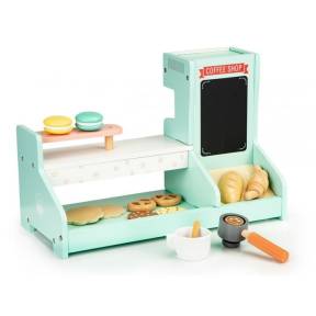 Bucatarie de lemn, coffee shop Ecotoys 4442