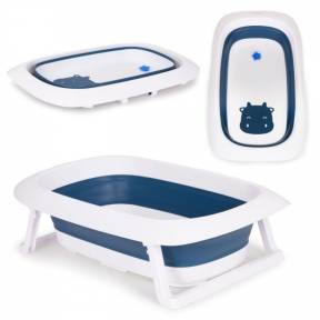 Cadita de baie cu dop de scurgere Ecotoys HA-B31 - Albastru