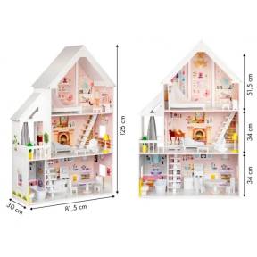 Casuta de papusi din lemn XXL Ecotoys 4127