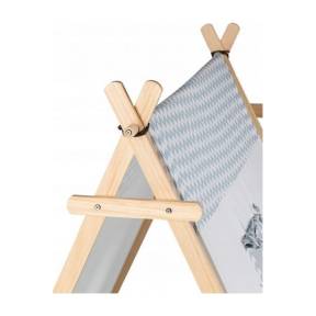 Cort tip casuta TIPI-07 Ecotoys cu salteluta + perne - Alb