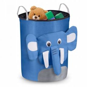Cos mare pentru depozitarea jucariilor Nukido - Elefant albastru