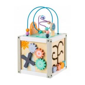 Cub educational din lemn ECOTOYS 1030 