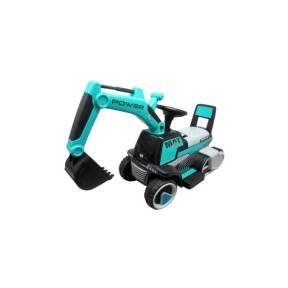 Excavator electric pe baterie cu muzica si lumini LED C3 R-Sport - Albastru