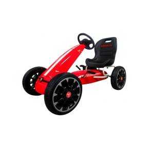 Kart cu pedale ABARTH, 3-7 ani, roti din spuma EVA, G6 R-Sport - Rosu