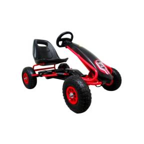 Kart cu pedale Gokart, 3-7 ani, roti gonflabile, G4 R-Sport - Negru