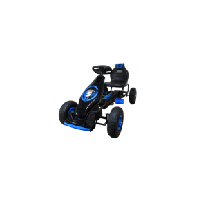 Kart cu pedale Gokart, 4-10 ani, roti gonflabile, G8 R-Sport - Albastru