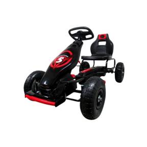 Kart cu pedale Gokart, 4-10 ani, roti gonflabile, G8 R-Sport - Rosu