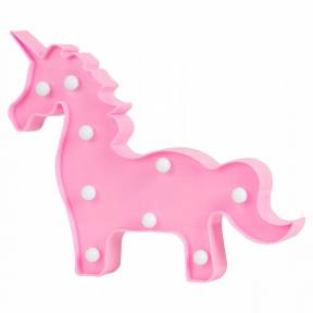 Lampa de veghe in forma de unicorn Ricokids 740902 - Roz