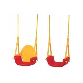 Leagan convertibil 3 în 1 Ecotoys SW-1421 - Rosu cu Galben