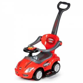 Masinuta de impins 3 in 1 Ecotoys 382 - Rosu