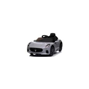 Masinuta electrica cu telecomanda MASERATI GranTurismo, 99x59.5x44 cm, varsta 1-4 ani, roti EVA, scaun din piele ECO, putere 90W - Gri