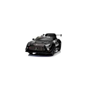 Masinuta electrica cu telecomanda MERCEDES GT3 EVO, 114x69x45 cm, varsta 1-5 ani, roti EVA, scaun din piele ECO, putere 90W - Negru