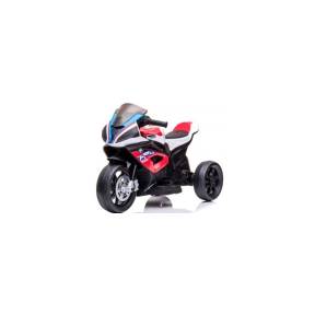 Motocicleta electrica pentru copii BMW HP4, 84x55x42 cm, varsta 2-5 ani, roti si scaun din plastic, putere 60W - Rosu