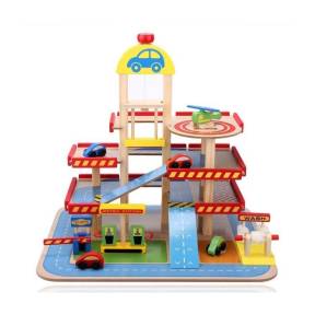 Parcare cu etaje Ecotoys HM013290 din lemn