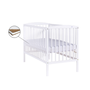 Patut Drewex Clasico - Alb + Saltea Cocos 12 cm