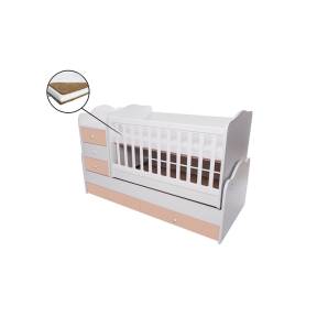 Patut transformabil VESSANTI Touring - Alb cu Cappucino