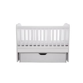 Patut VESSANTI Como Balansoar - Alb + Saltea cocos confort 120 x 60 x 12 cm