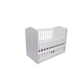 Patut VESSANTI Como Balansoar culisant - Alb + Saltea cocos confort 120 x 60 x 12 cm