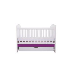 Patut VESSANTI Como cu sertar - Alb cu Violet