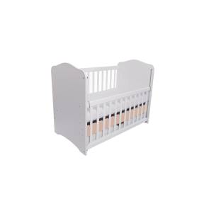 Patut VESSANTI Como culisant cu sertar - Alb cu Cappucino + Saltea cocos confort 120 x 60 x 12 cm