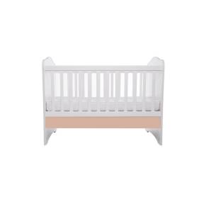 Patut VESSANTI Como fara sertar - Alb cu Cappucino + Saltea cocos confort 120 x 60 x 12 cm