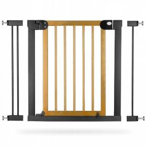 Poarta siguranta 76-104 cm Ricokids - Metal + Lemn