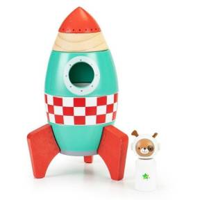 Racheta din lemn Ecotoys 1096