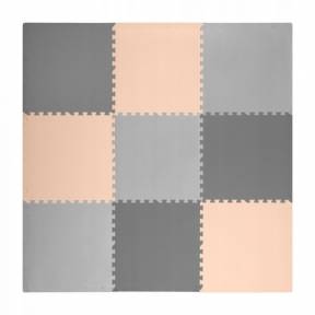 Salteluta de joaca 180 X 180 cm Ricokids 7500 - Gri cu bej