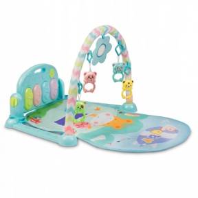 Salteluta de joaca cu pian Ricokids 7314 - Albastru