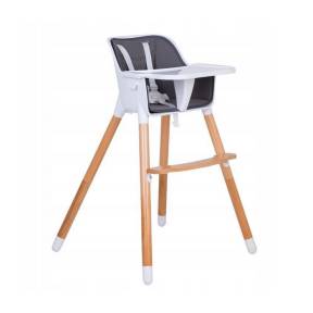 Scaun de masa 2 in 1 Ecotoys DBC01 - Gri cu Natur