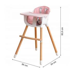 Scaun De Masa 2 in 1 Ecotoys - Roz