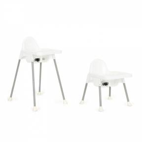 Scaun de masa 2 in 1 pentru copii Ecotoys HA-007 - Alb