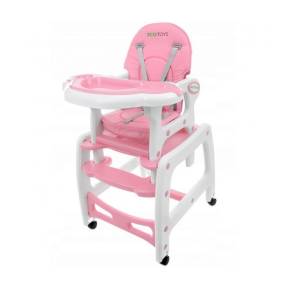 Scaun de masa 3 in 1 Ecotoys HC-223 Roz