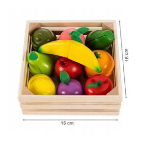 Set de fructe cu magnet Ecotoys