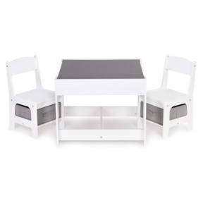 Set de masa cu doua scaune pentru copii Ecotoys ZCF-01