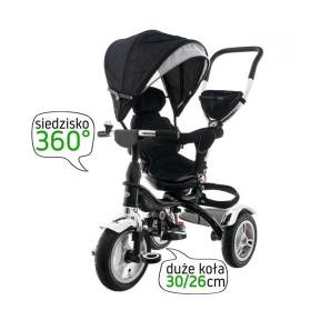Tricicleta cu sezut reversibil EURObaby T307 - Negru