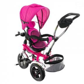 Tricicleta cu sezut reversibil EURObaby T307 - Roz