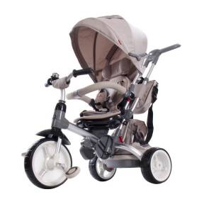 Tricicleta cu sezut reversibil Sun Baby 007 Little Tiger - Beige