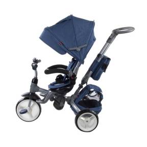 Tricicleta cu sezut reversibil Sun Baby 007 Little Tiger - Melange Blue