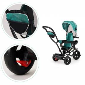 Tricicleta cu sezut rotativ Ecotoys JM-066-9 - Verde