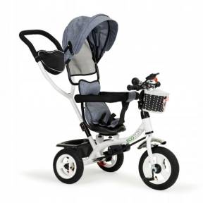 Tricicleta cu sezut rotativ Ecotoys JM-066-9L - Gri