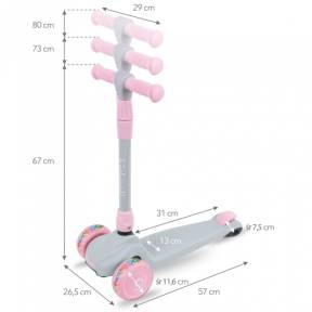 Trotineta Kidwell JAX - Gray Pink