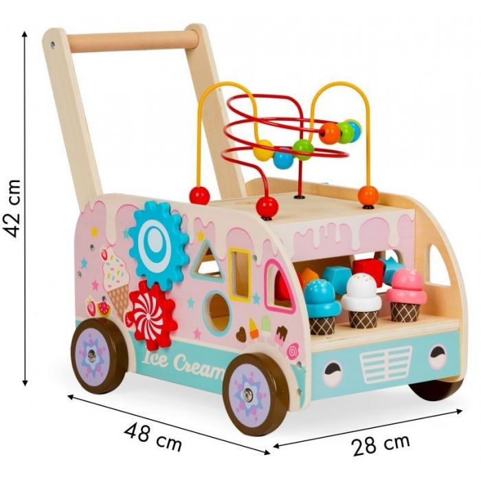 Antemergator educational din lemn Ecotoys Ice Cream Machine TL08055