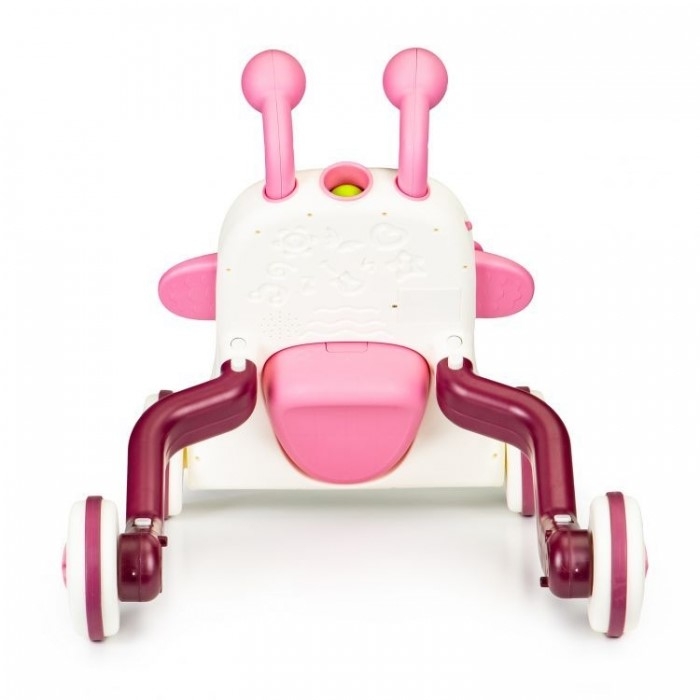 Antemergator interactiv 2 in 1 cu sezut, lumini si sunete Ecotoys LC-V1336 - Roz